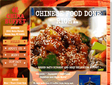 Tablet Screenshot of chinabuffetgb.com